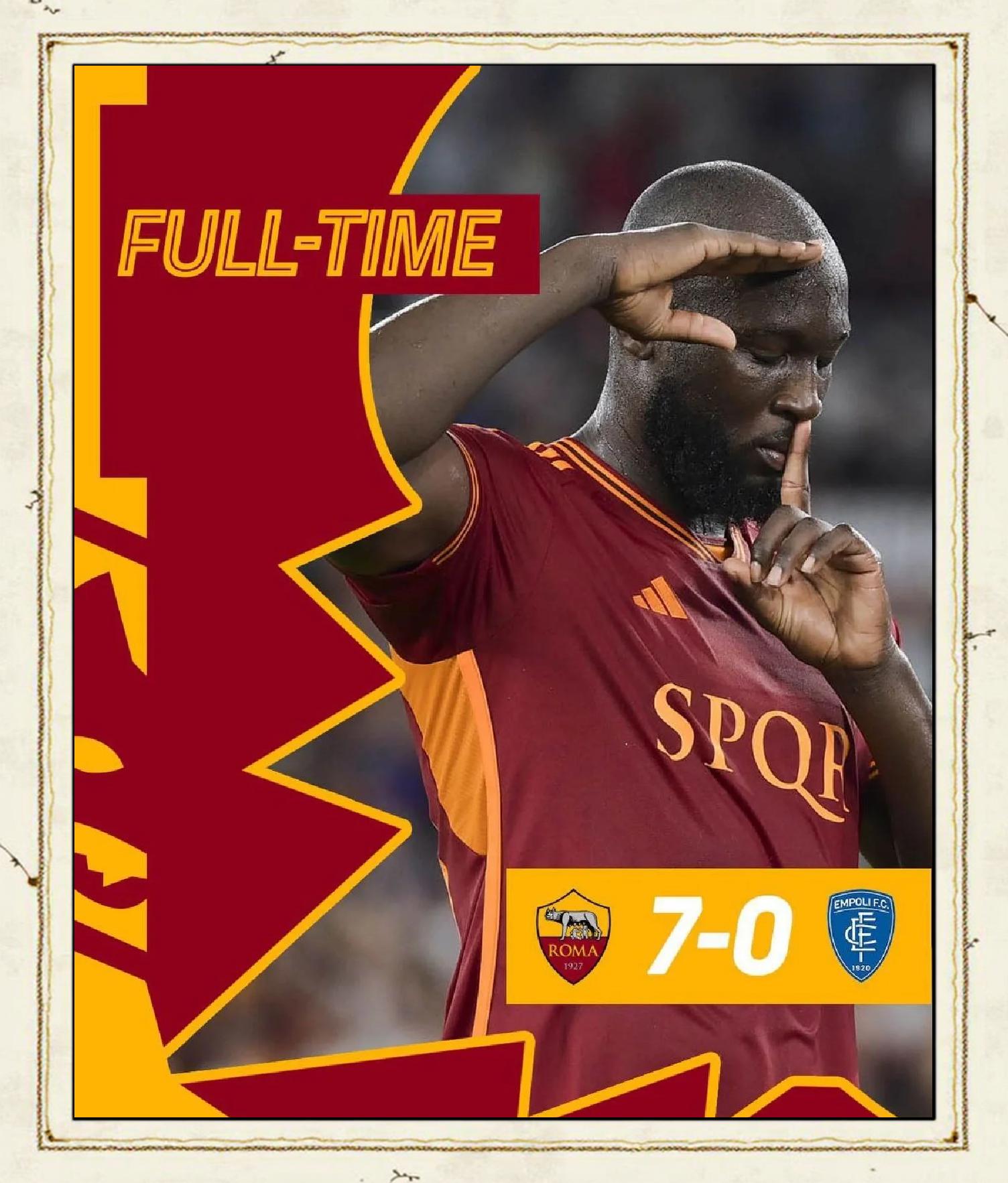 罗马客场逆转取胜，实现赛季首个胜利